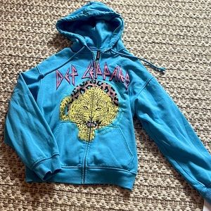 Def Leppard Zip Up Hoodie